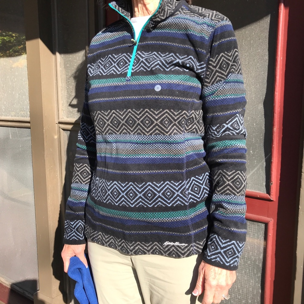 Eddie Bauer 1/4 zip Quest fleece pullover Sz S